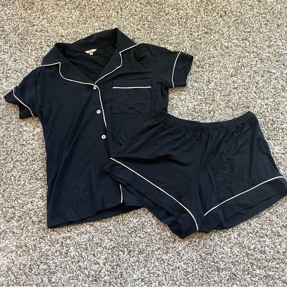 Eberjey Women's Black Tencel Modal PJ Set